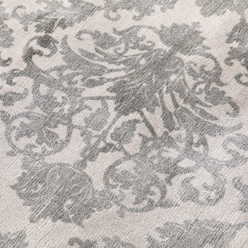 Damask Viscose Rug L 2600 × 1700 Light Gray