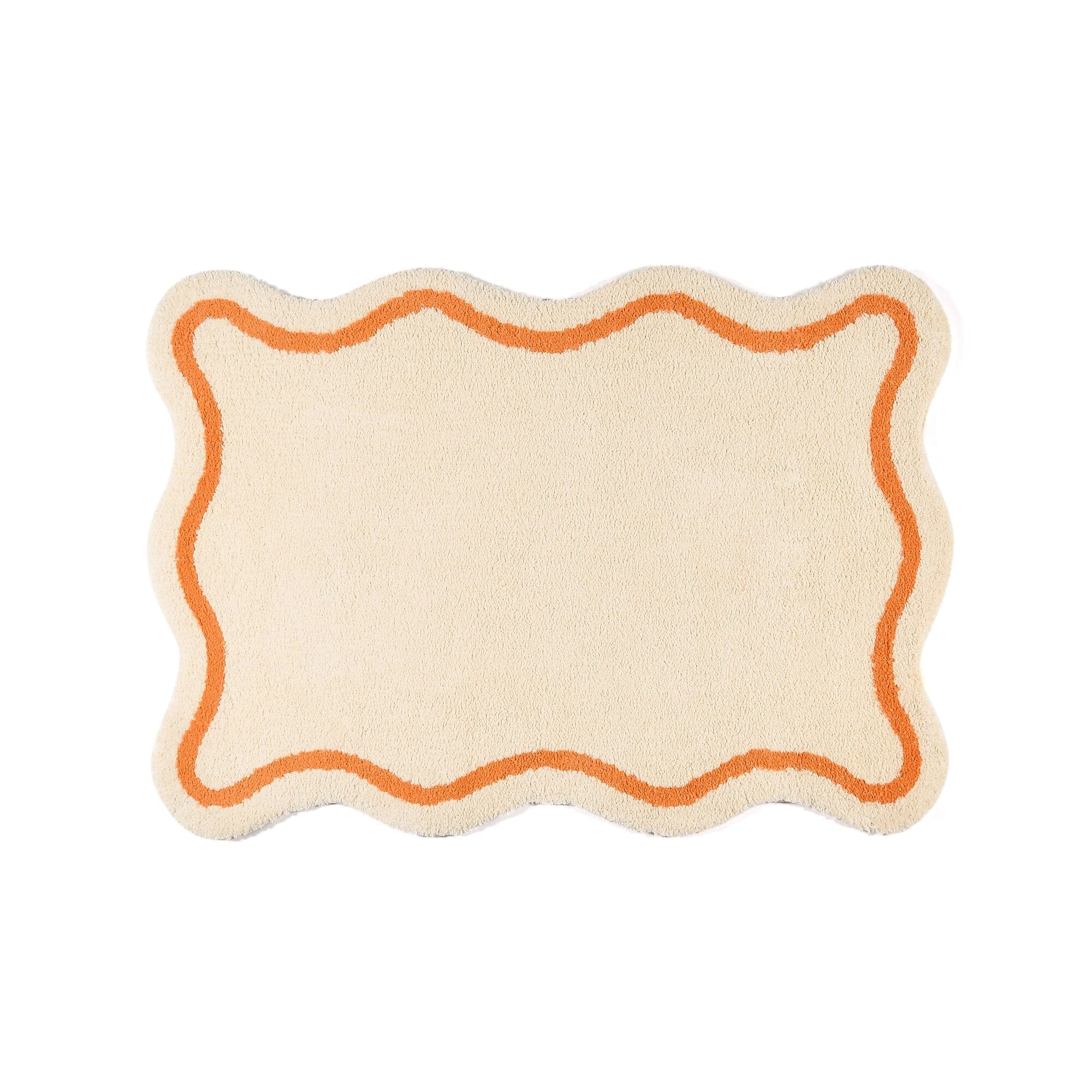 Wave Line Rug S W1400×D1000 Ivory