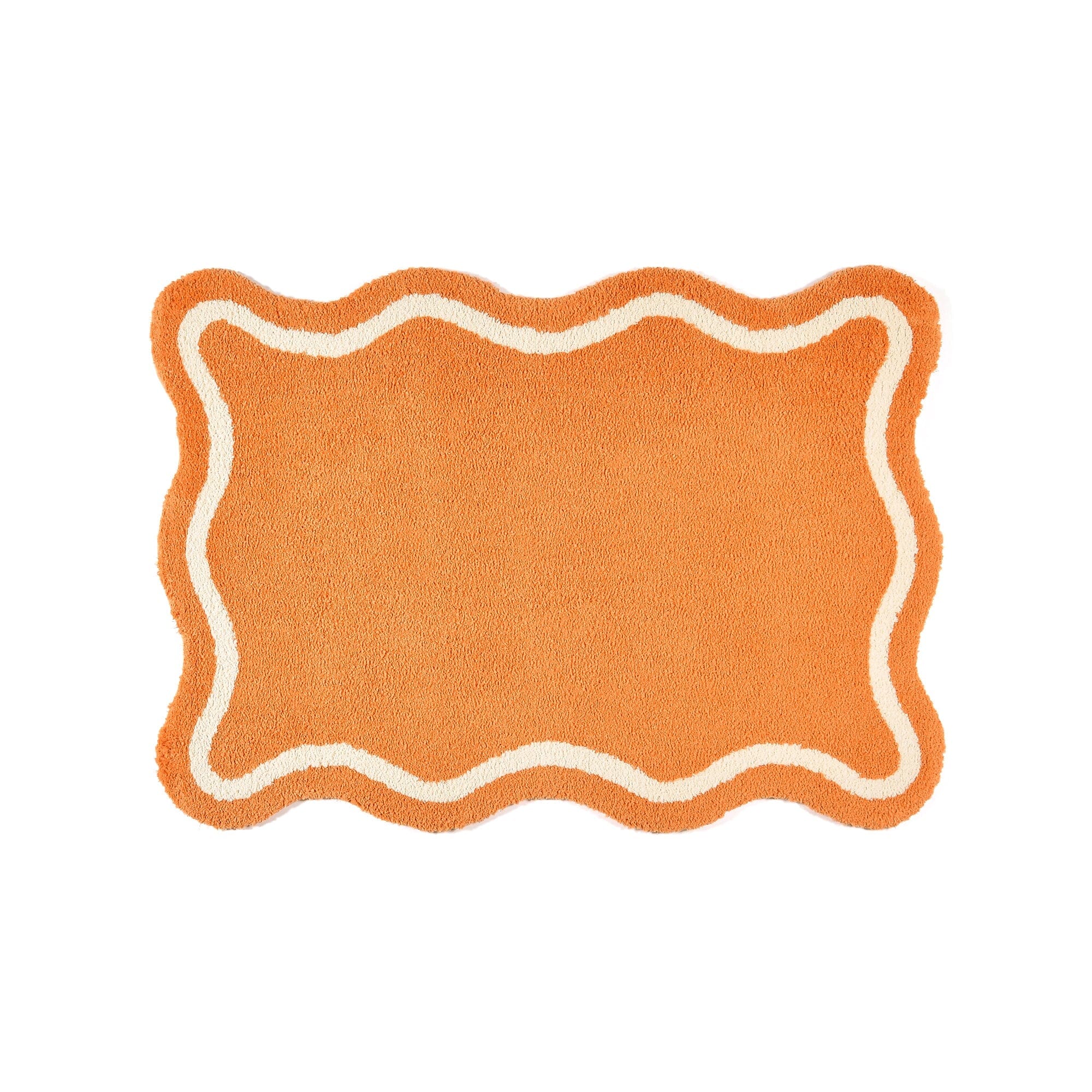 Wave Line Rug S W1400×D1000 Orange