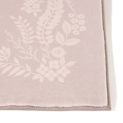 DESIGN 印花地毯花朵框架小號粉紅色