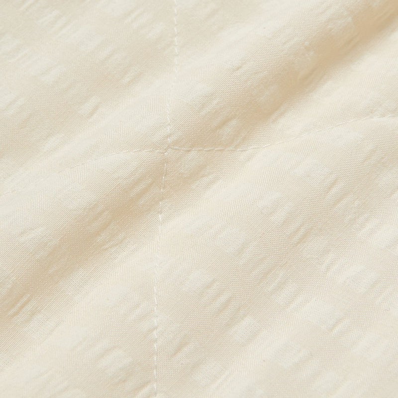 FRILL 褶邊格紋休閒墊1400×1000米色
