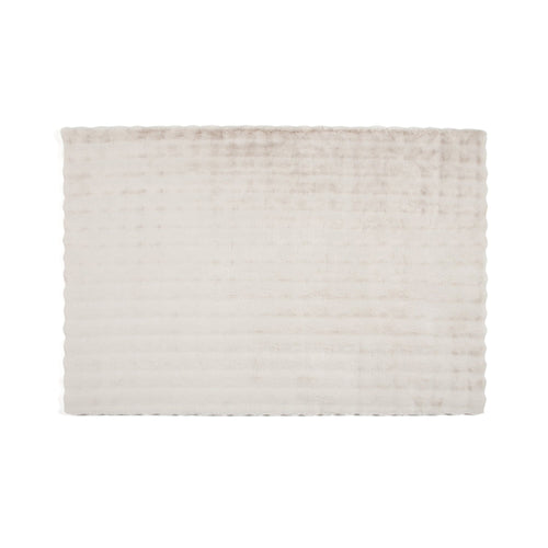 Pokomoko Fur Memory Foam Rug Medium, 2000 X 1400 Gray X Beige