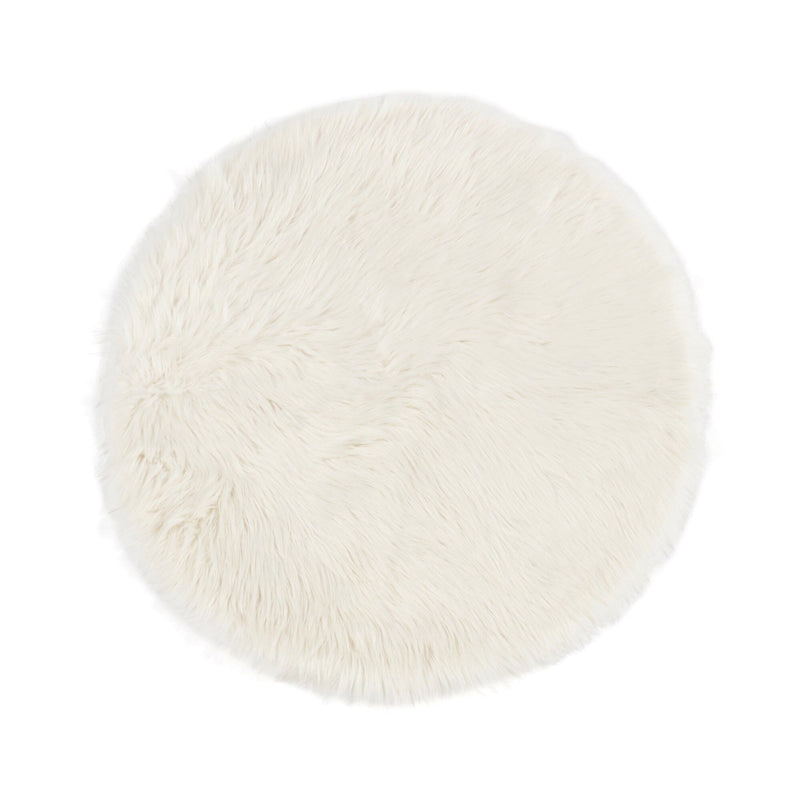 Farmo Round Rug φ1000 White