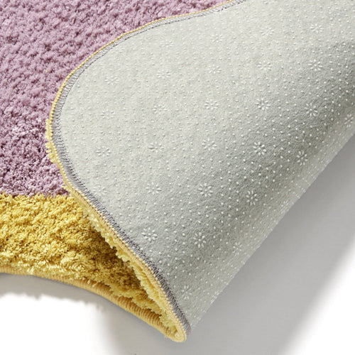 Wave Frame Rug S 1400 X 1000 Purple X Yellow