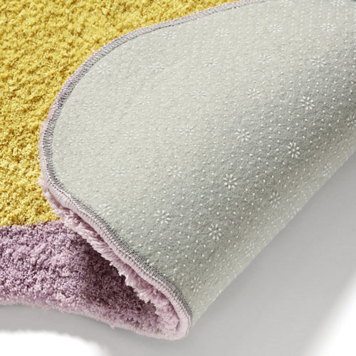 Wave Frame Rug S 1400 X 1000 Yellow X Purple