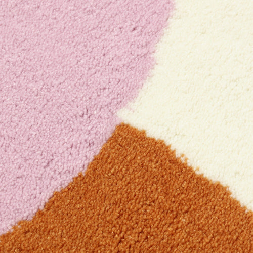 Wonder Rug Round Φ1500 Pink X Orange