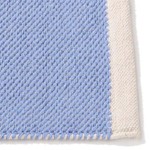 Striped Cotton Rug Medium 2000 X 1400 Light Blue X White