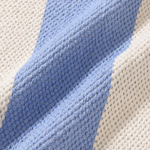 Striped Cotton Rug Medium 2000 X 1400 Light Blue X White