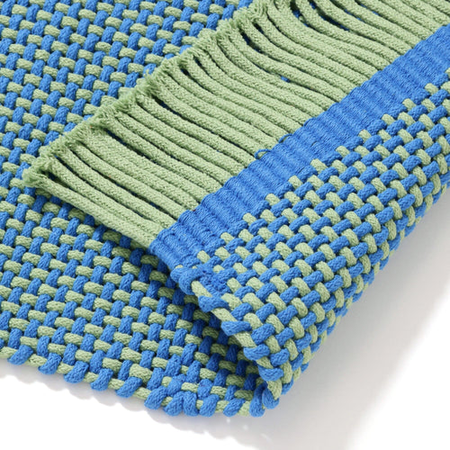 Rope Yarn Cotton Rug Medium 1700 X 1300 Blue X Light Green