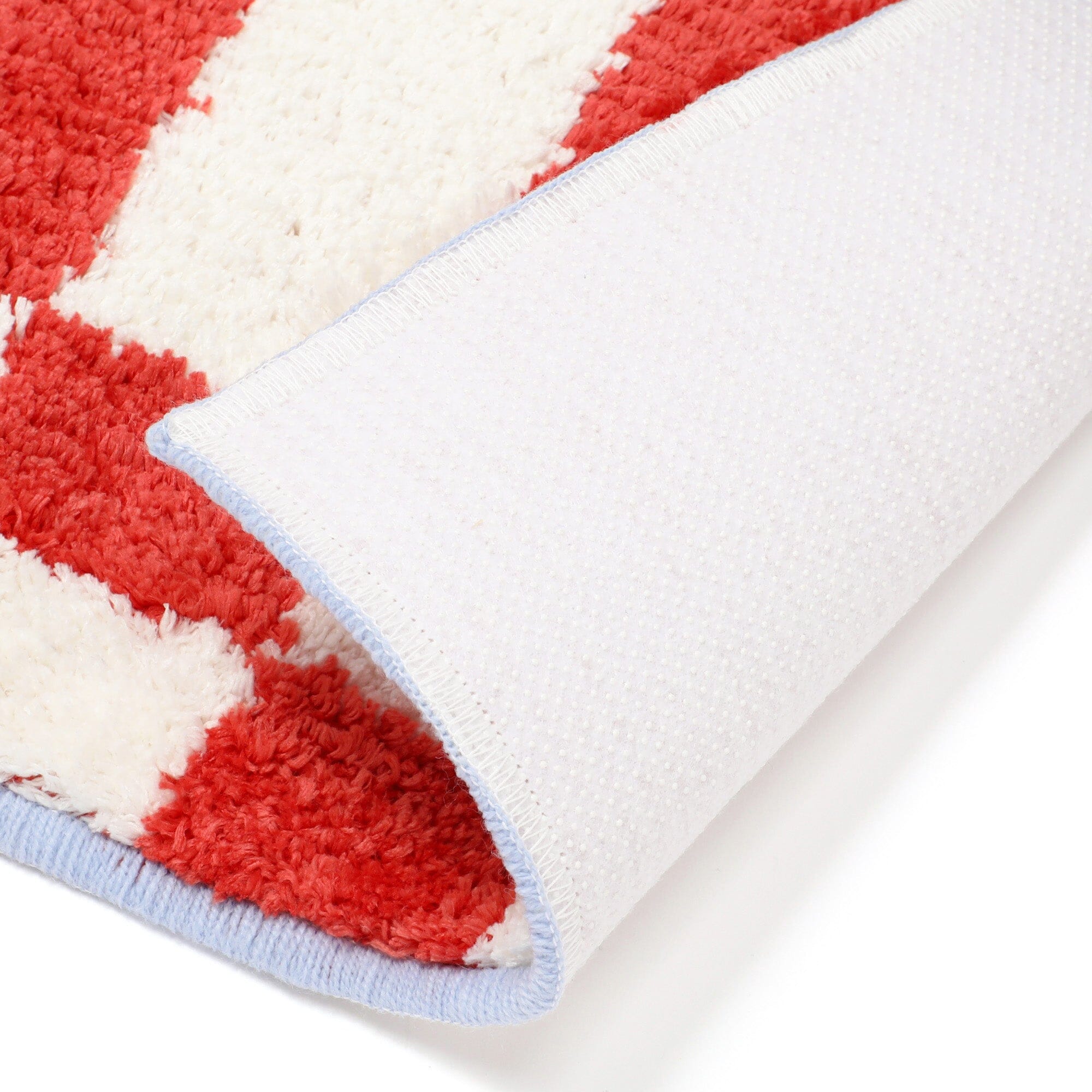 Checkerboard Kitchen Mat Small Orange X Blue