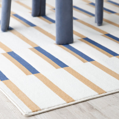 Mitte Rug Rhythm Line Large 2300 X 1600 Orange X Blue