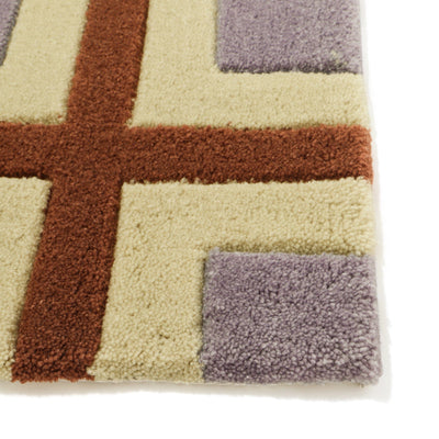 Geometry Mat 800X500 Purple X Brown