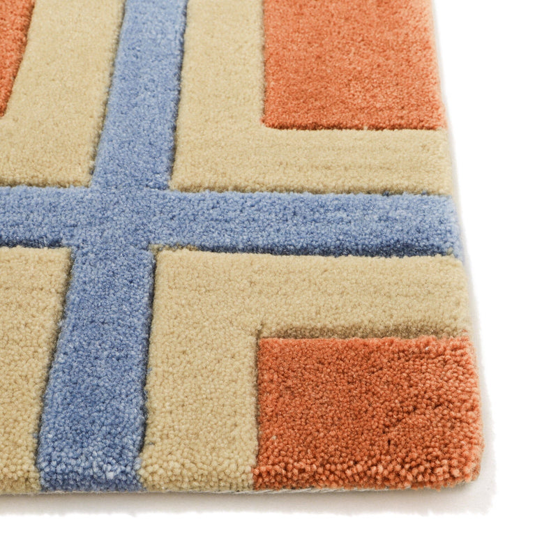 Geometry Mat 800X500 Orange X Blue