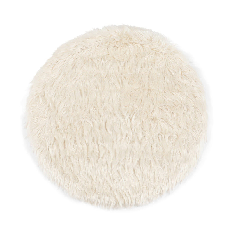 Farmo Round Rug Φ1000 White