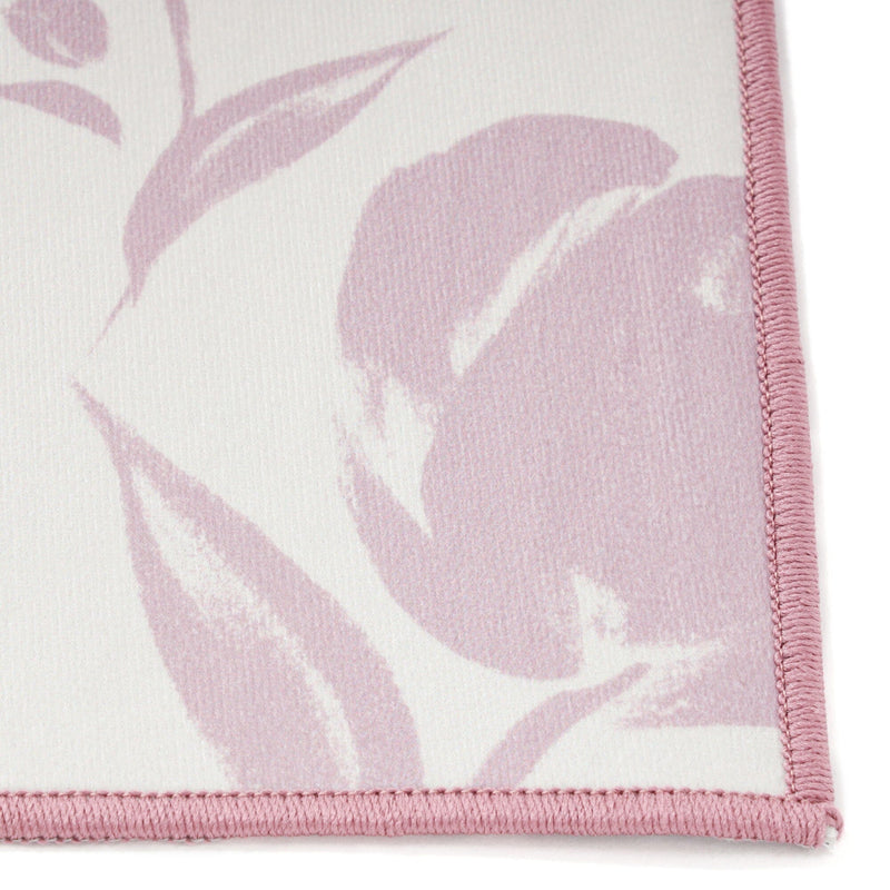 Print Kitchen Mat Flower Small Pink