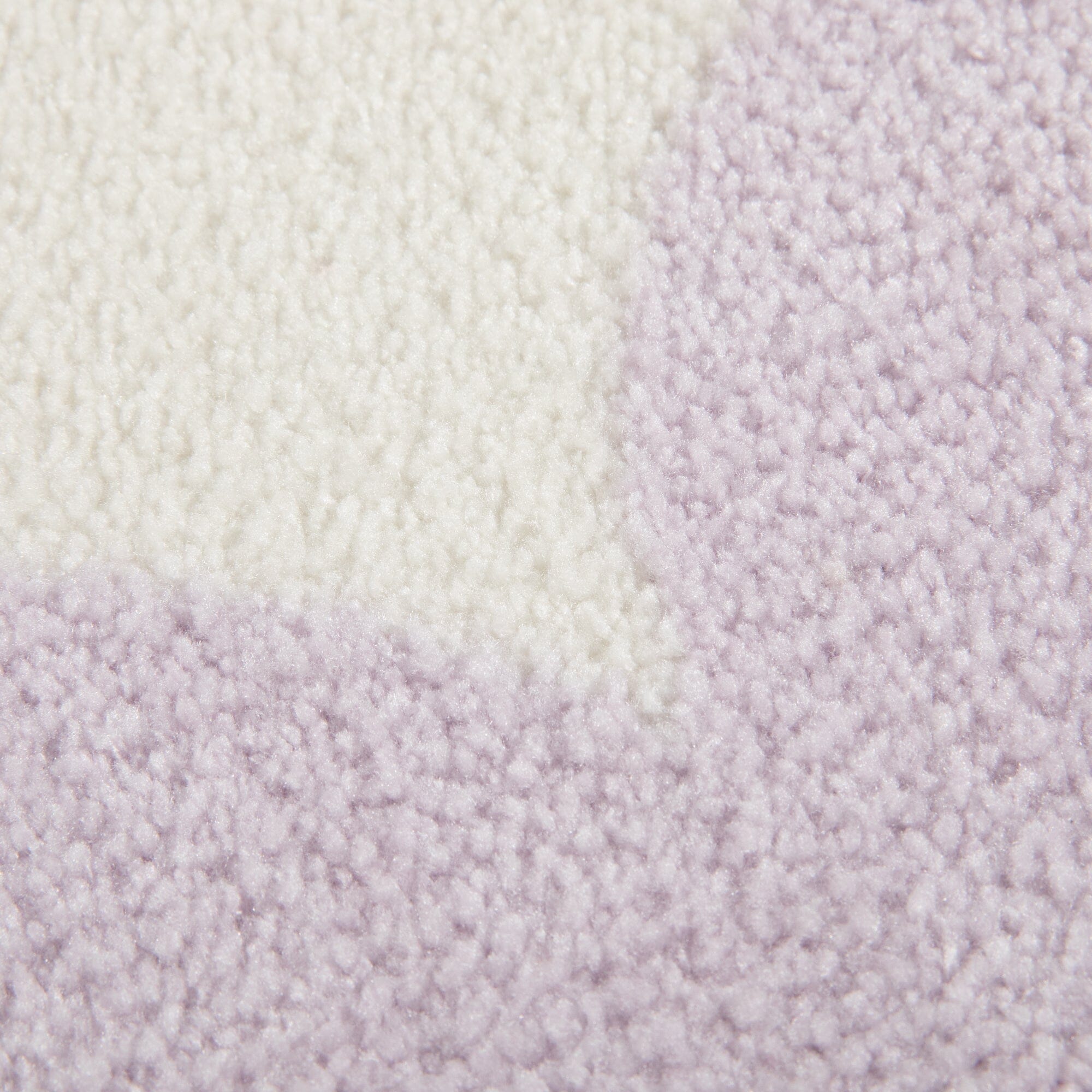 Scallop Frame Rug Φ1500 Light Purple X Ivory