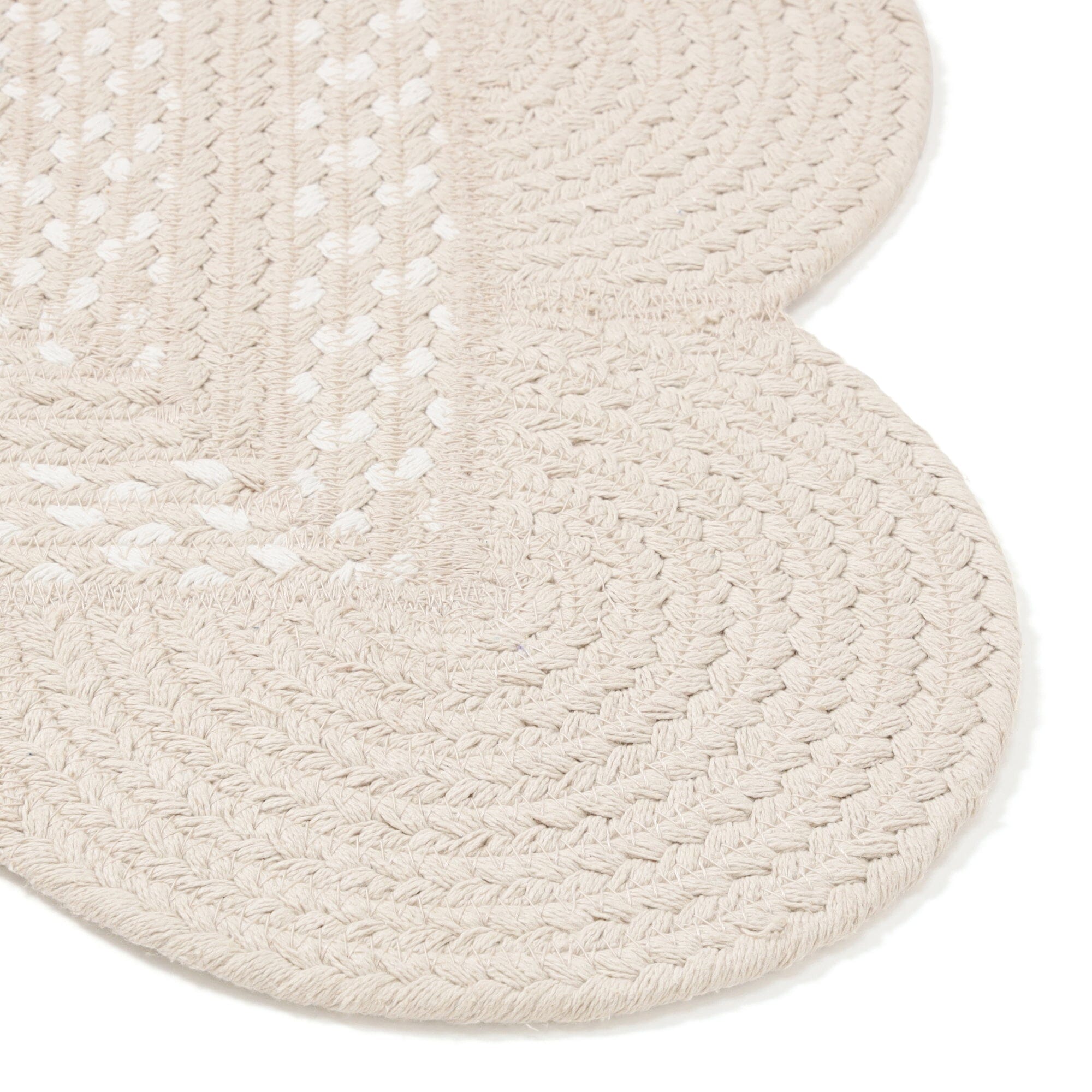 Maris Cotton Rug Small  Beige x White