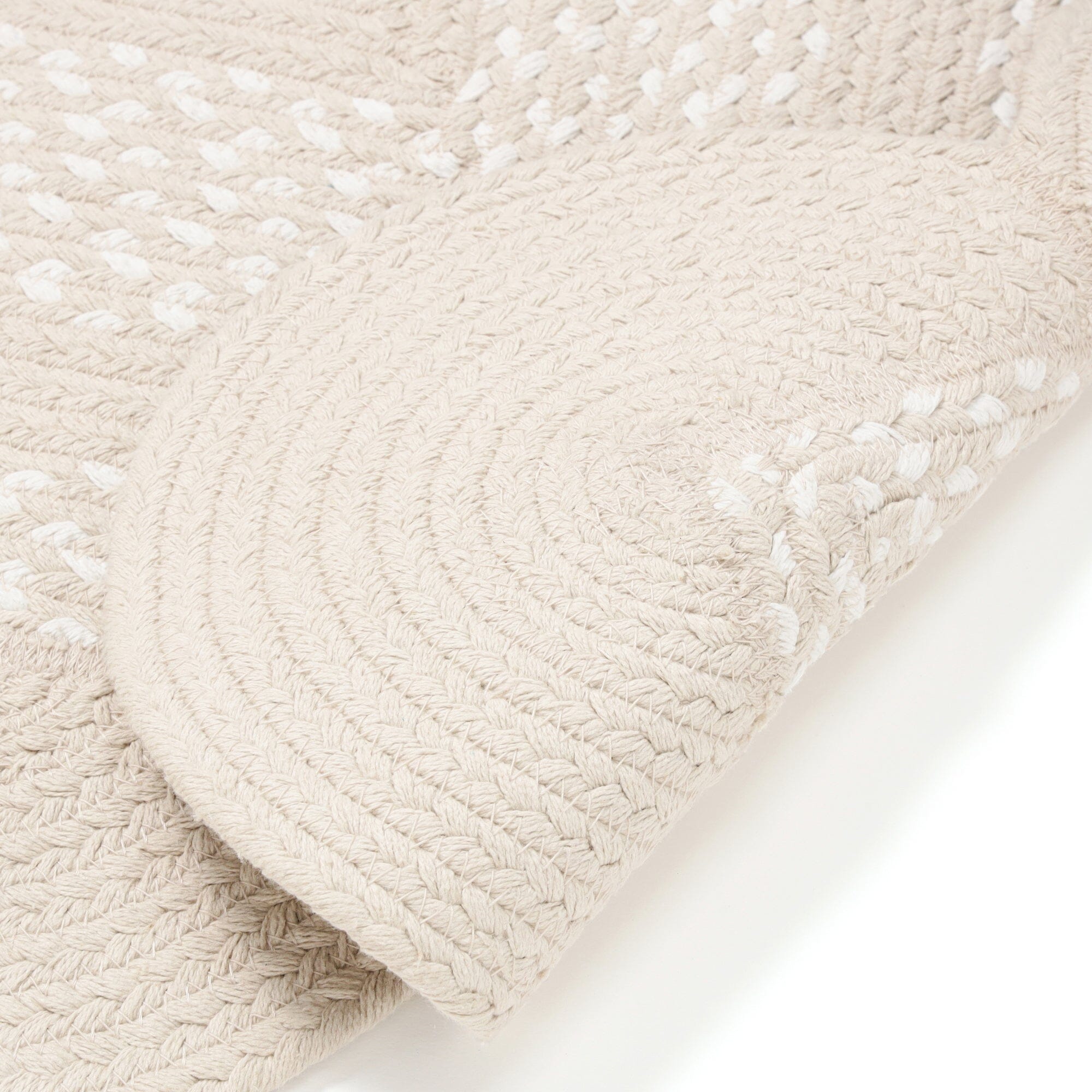 Maris Cotton Rug Medium Beige x White