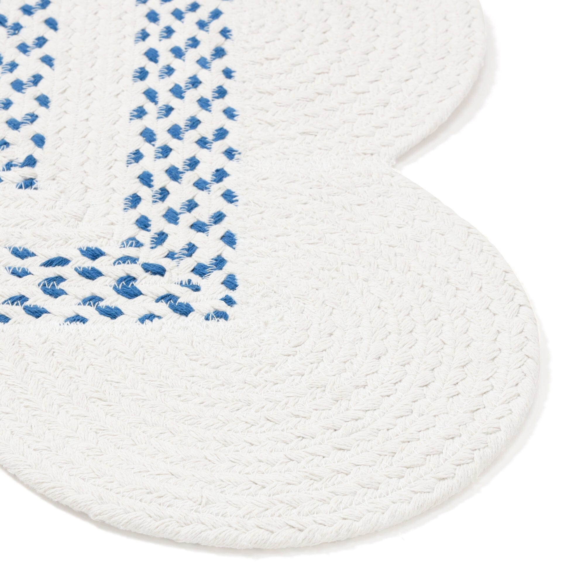 Maris Cotton Rug Medium White x Blue