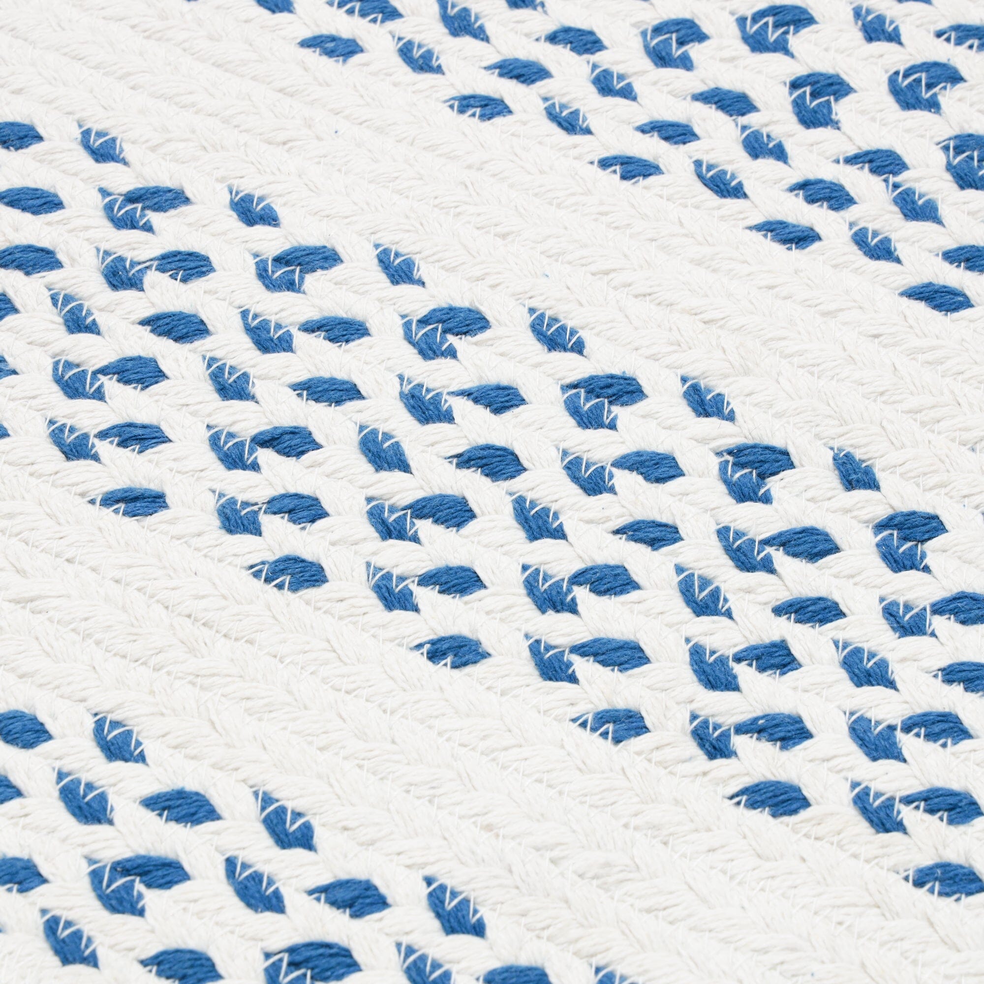 Maris Cotton Rug Medium White x Blue