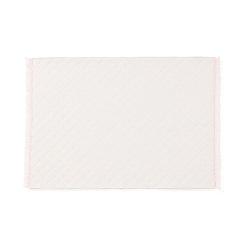 Cool Quilt Rug With Frills Medium Light Pink