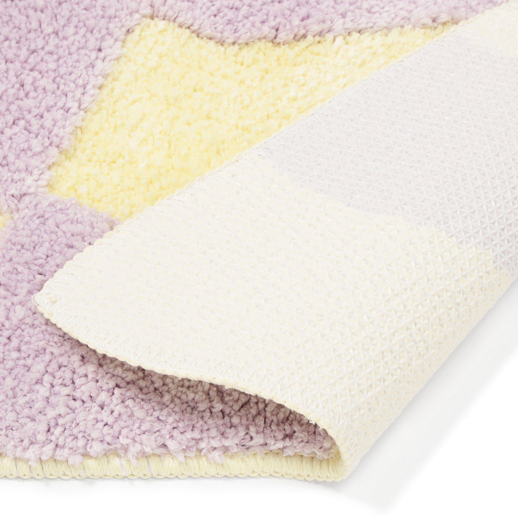 Wave Checker Mat 800 X 500  Yellow X Light Purple