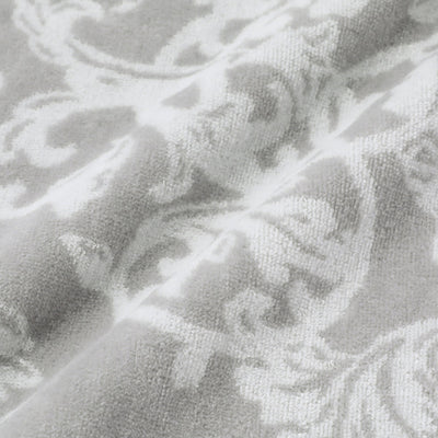 Jacquard Damask Towel Blanket, Single, Grey