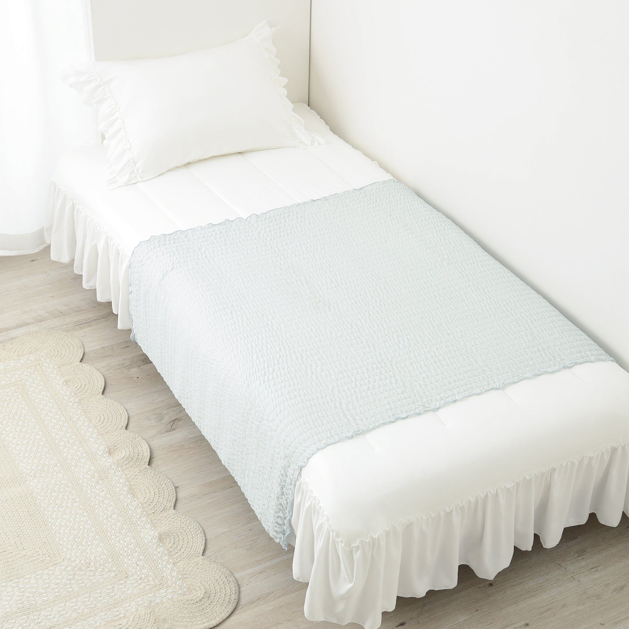 Cool Ripple Blanket Half Size 1000 X 1400  Blue