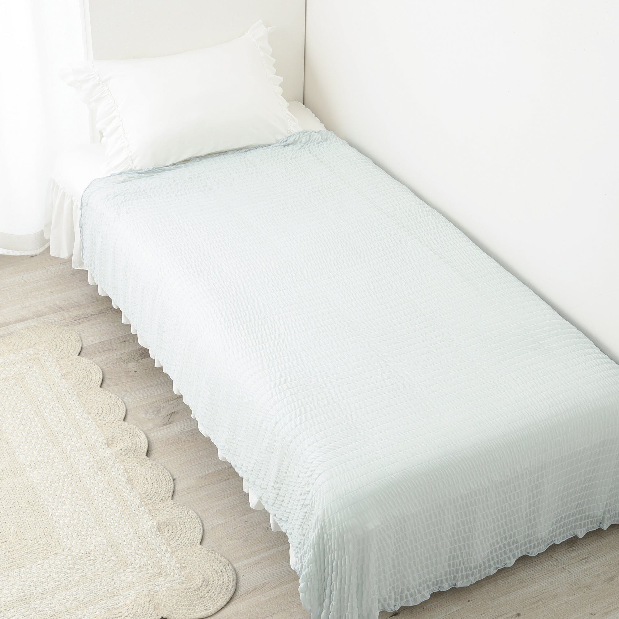 Cool Ripple Blanket Single 1400 X 2000  Blue