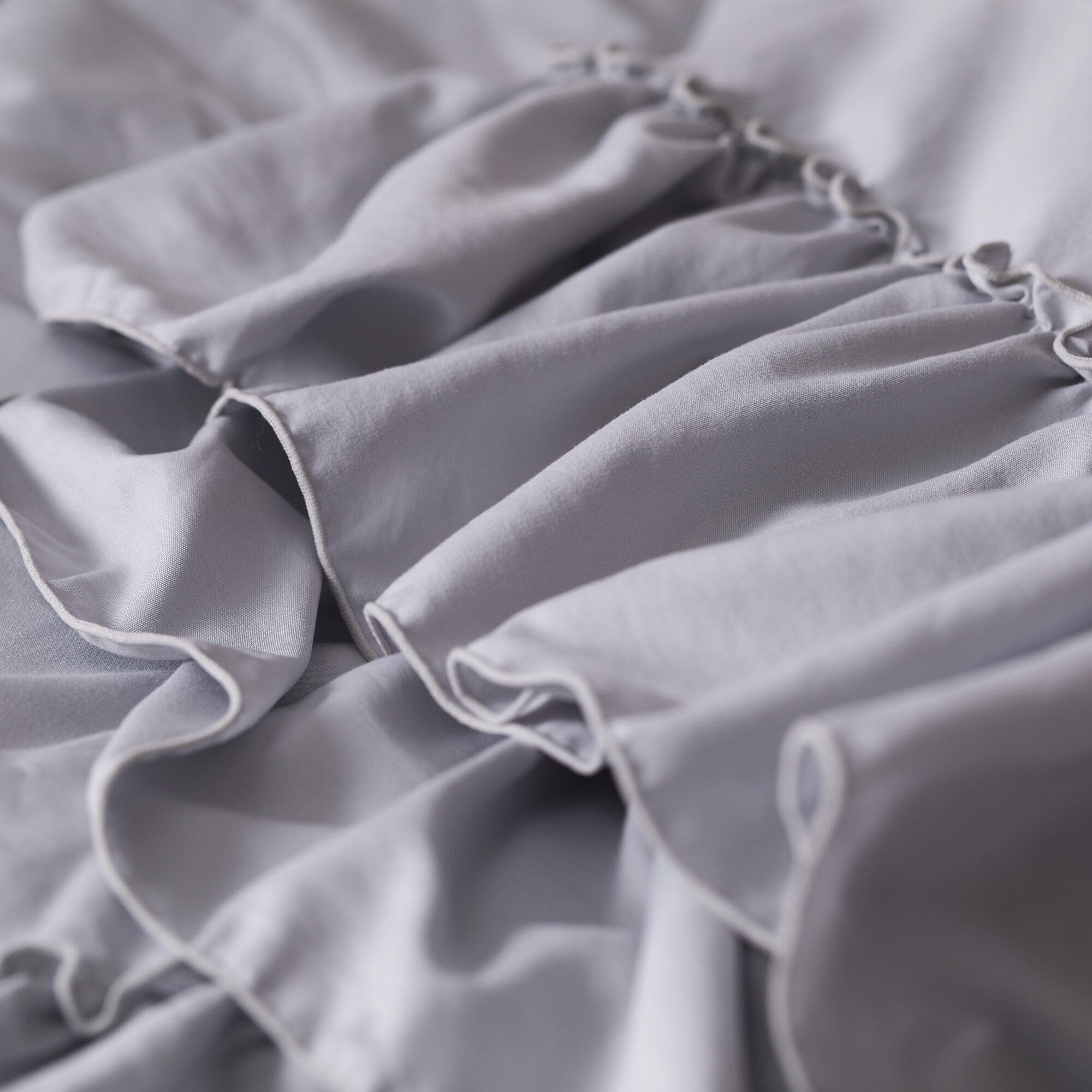 Fuwaro Cooling Quilt Frill Single Grey