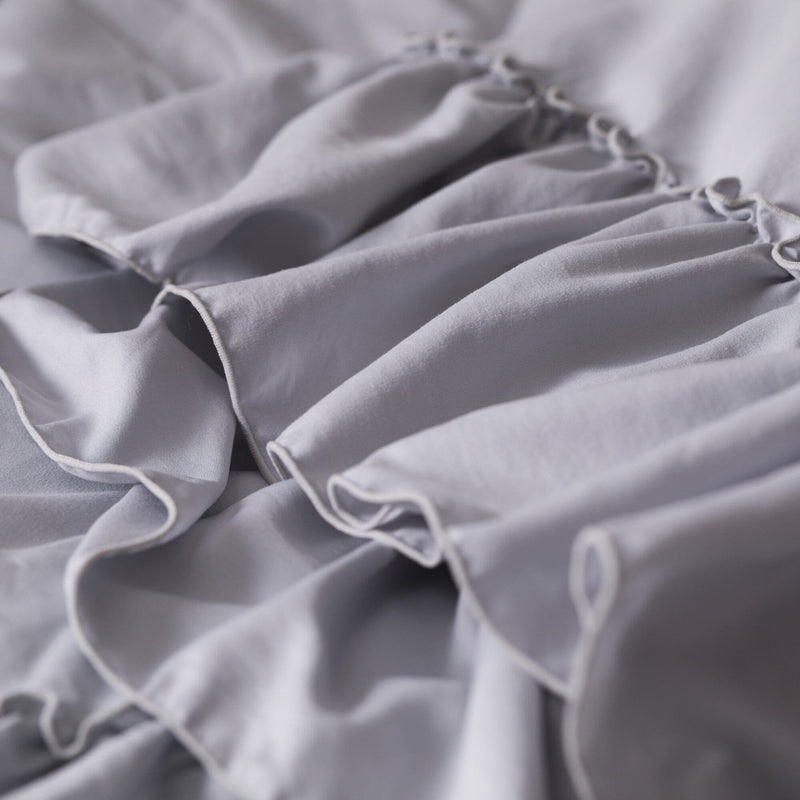 Fuwaro Cooling Quilt Frill Single Grey