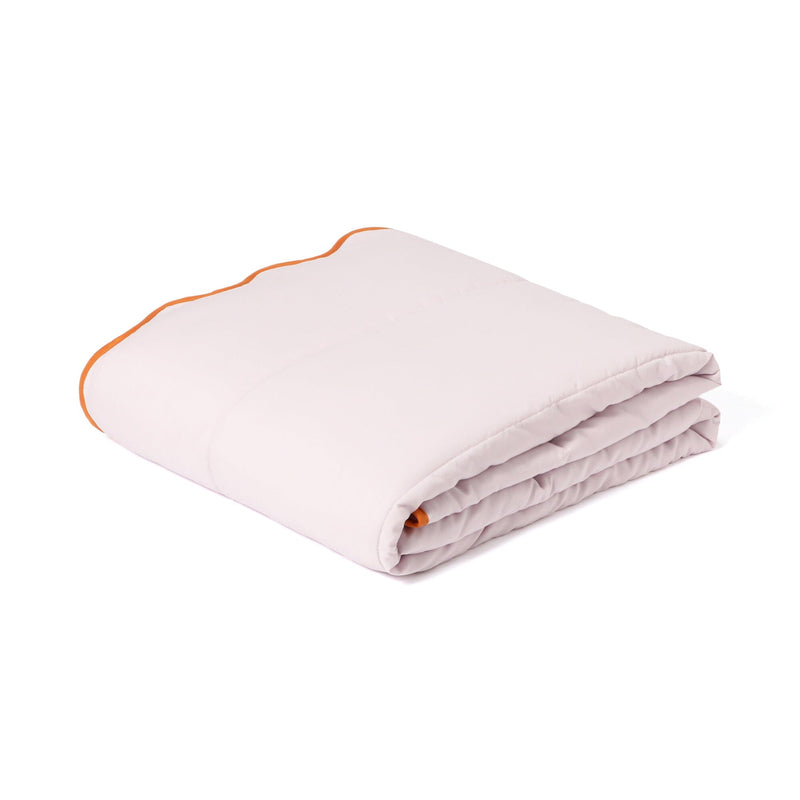 Fuwaro Cooling Quilt Bicolor Wave Single Pink X Orange