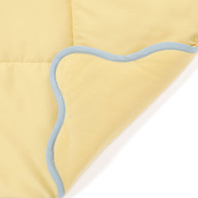 Fuwaro Cooling Quilt Bicolor Wave Single Yellow X Blue