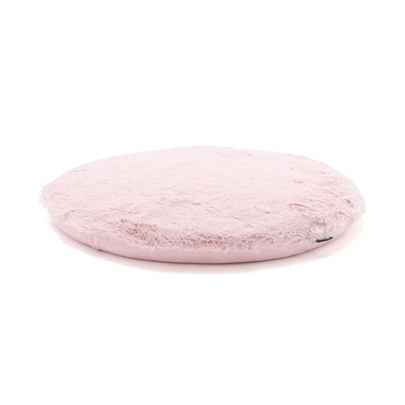 Glitter fur seat cushion φ400 pink