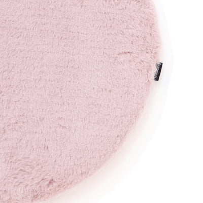 Glitter fur seat cushion φ400 pink