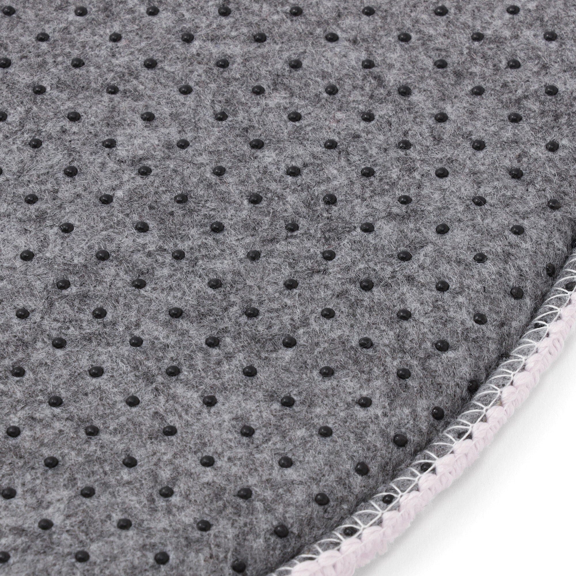 Scallop Frame Chair Pad Φ360 Light Purple X Ivory