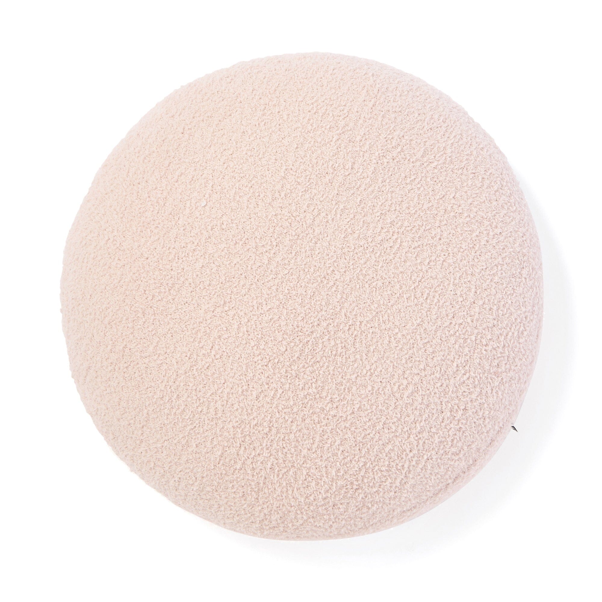 Mochimochi Cushion Fluffy Knit Φ400 Light Beige