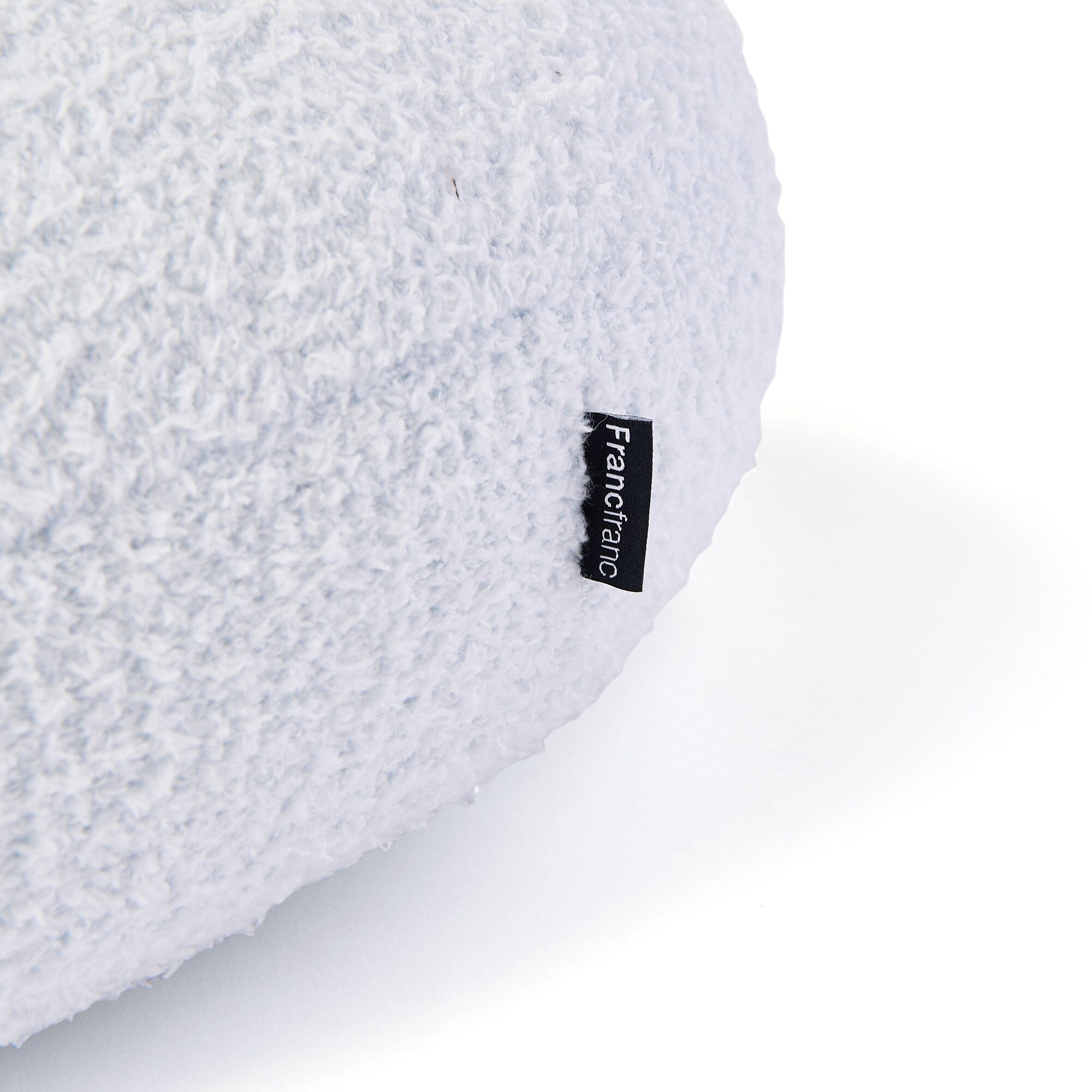 Mochimochi Cushion Fluffy Knit Φ400 Light Blue