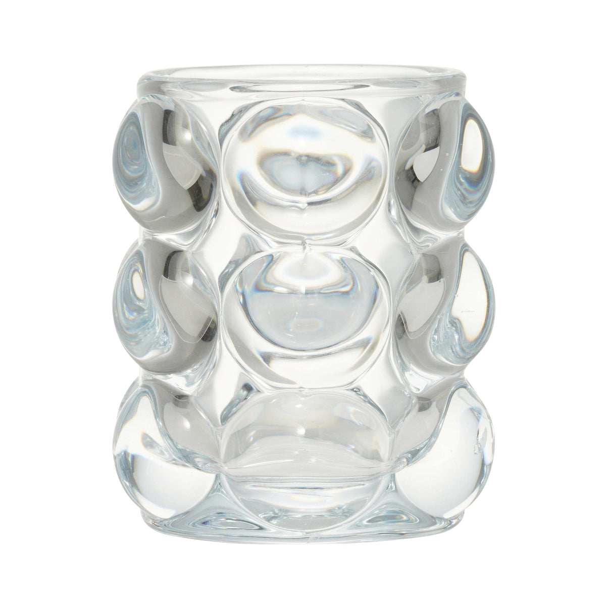 Bubble Glass Pen Holder Clear