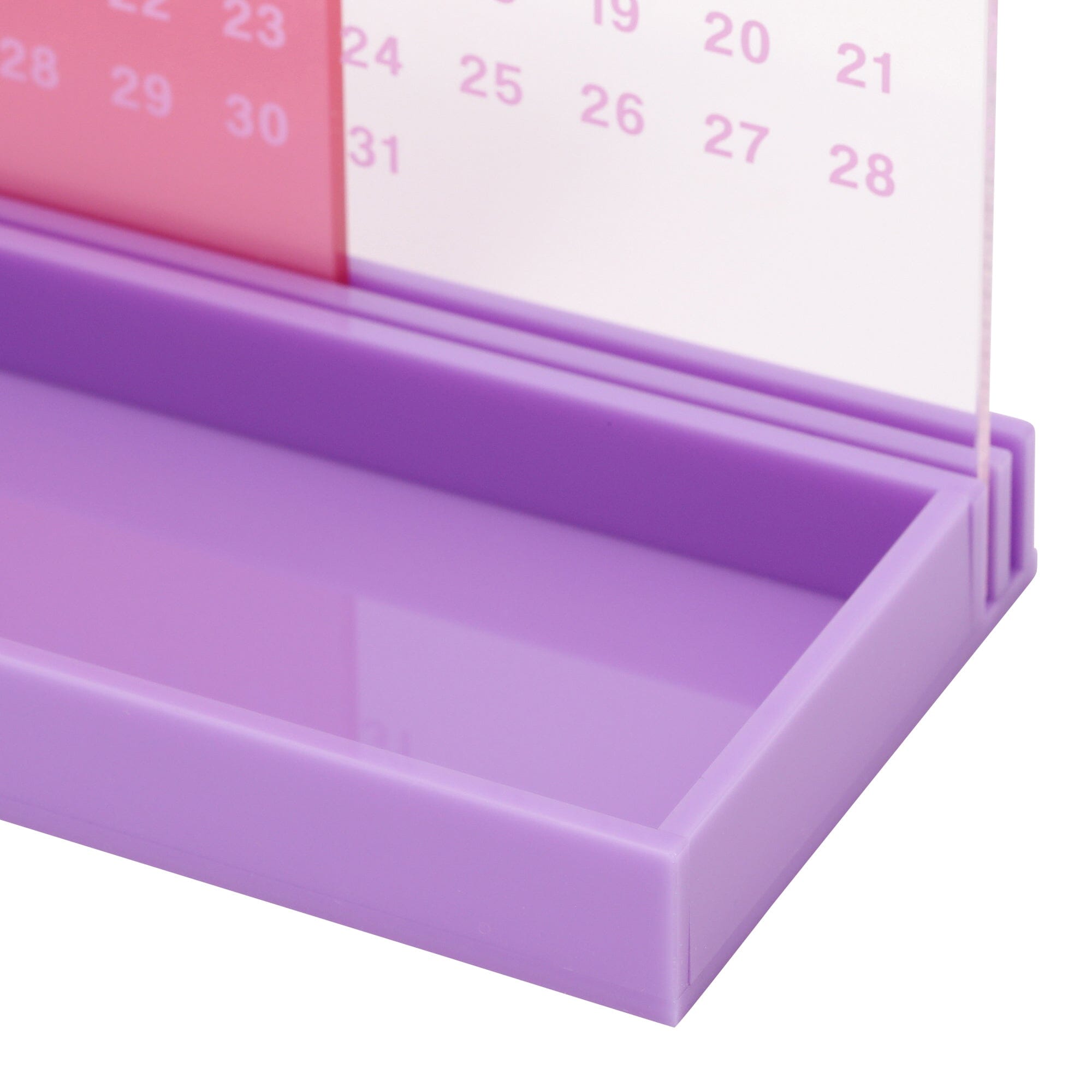 Acrylic Pen Tray Calendar Pink X Purple