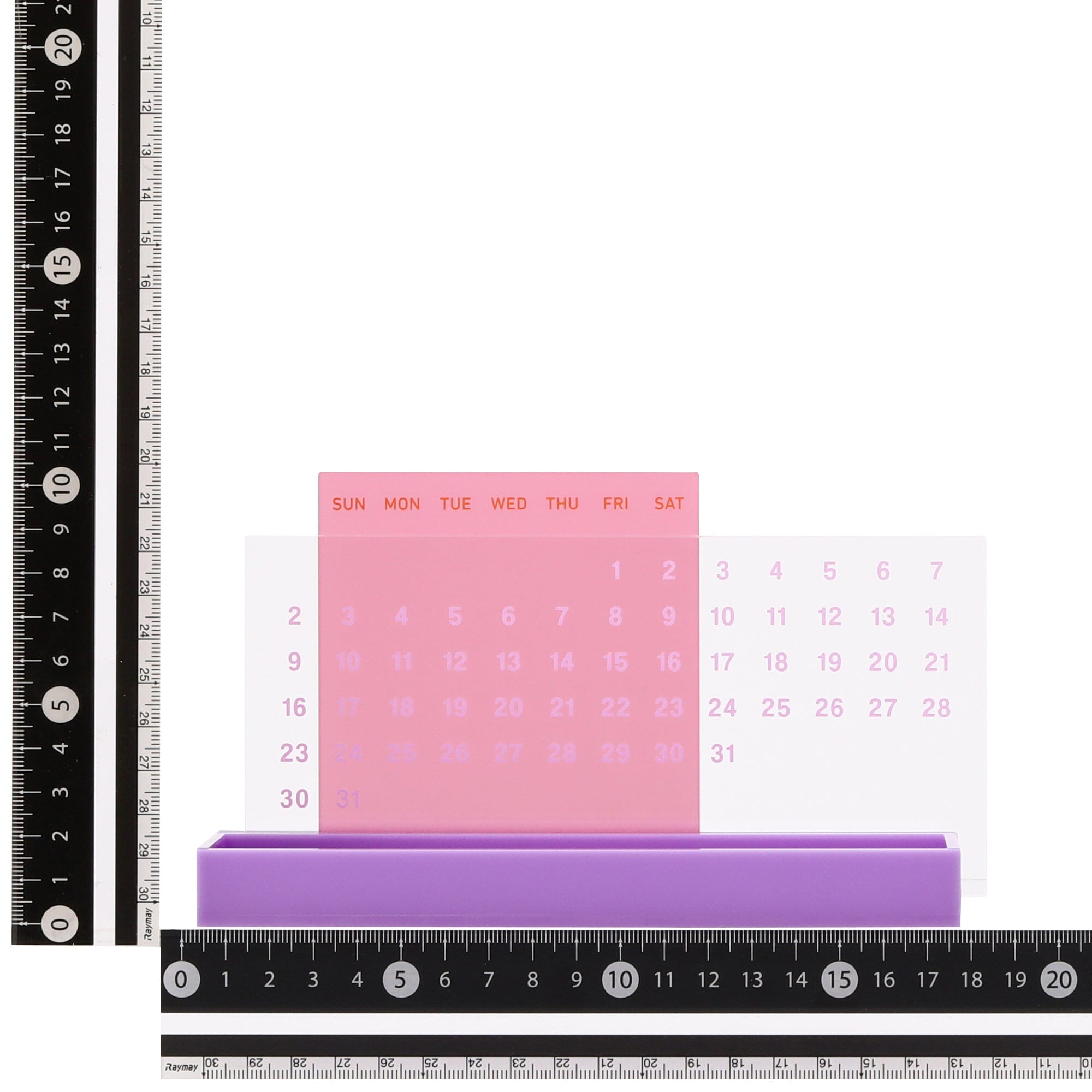 Acrylic Pen Tray Calendar Pink X Purple
