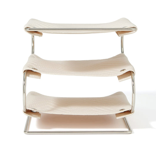 Quilting 3-Tier Tray Ivory