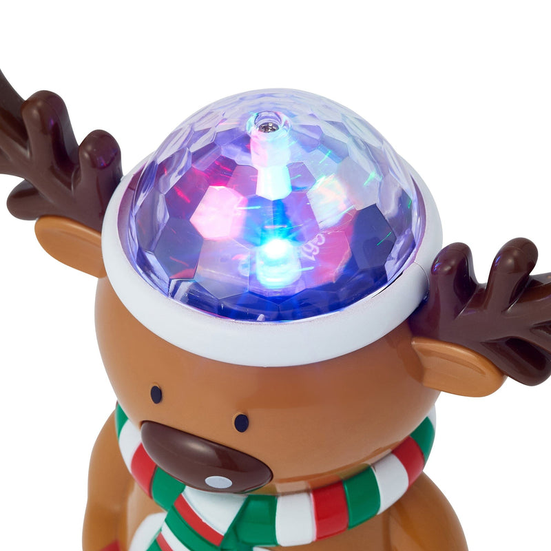 Music Mirror Ball Reindeer