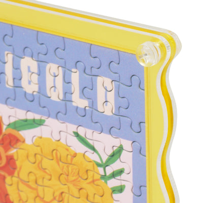 Flower Puzzle Frame Marigold