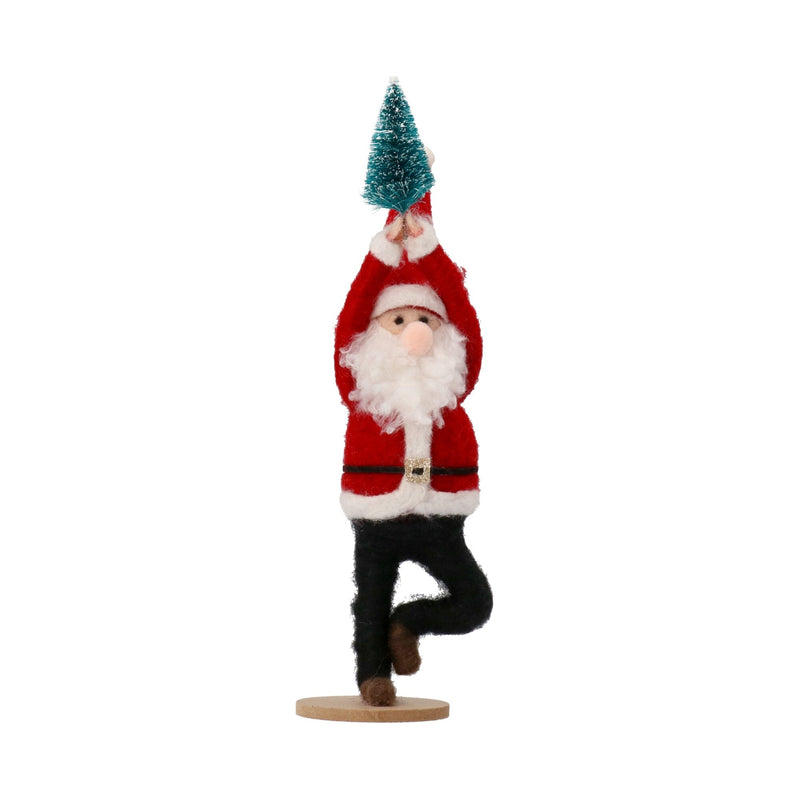 Fabric Object Yoga Pose Santa Tree