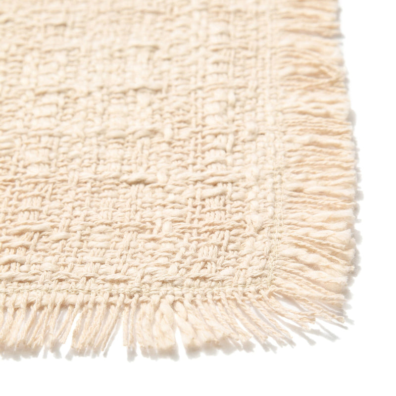 Fringe Table Runner Ivory