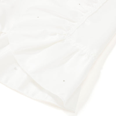 Frill Pearl Table Runner White