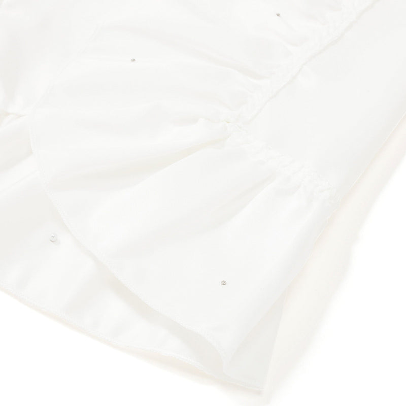 Frill Pearl Table Runner White