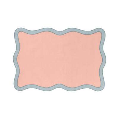Bicolorwave Lunch mat  Pink × Blue