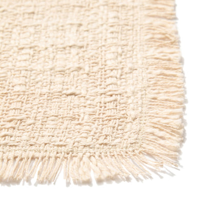 Fringe Table Lunch Mat Ivory